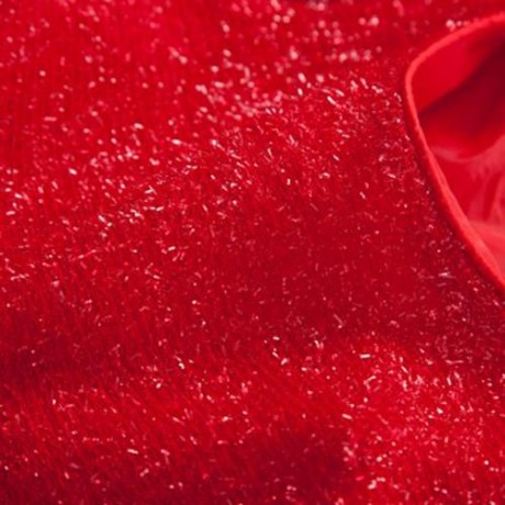SWEET ROUND COLLAR SHORT SLEEVE BIG BOWKNOT GAUZE SEQUINS GIRLS PRINCESS DRESS (RED)
