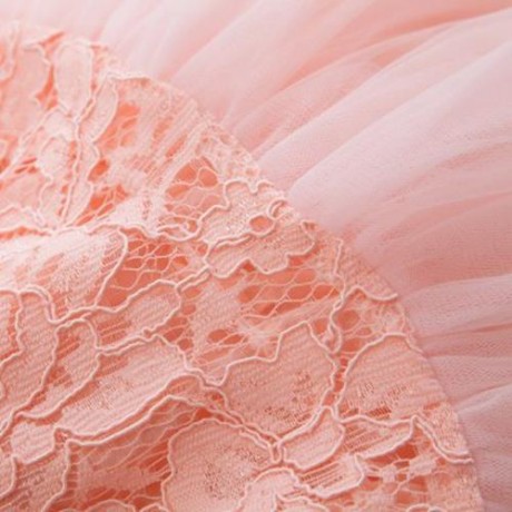 STYLISH JEWEL COLLAR SLEEVELESS SOLID COLOR BIG BOWKNOT GAUZE GIRLS PRINCESS DRESS (PINK)