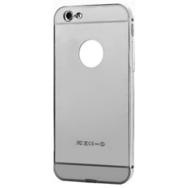 2 IN 1 METAL ULTRATHIN DETACHABLE BUMPER MIRROR HARD BACK CASE COVER FOR IPHONE 6 6S (SILV