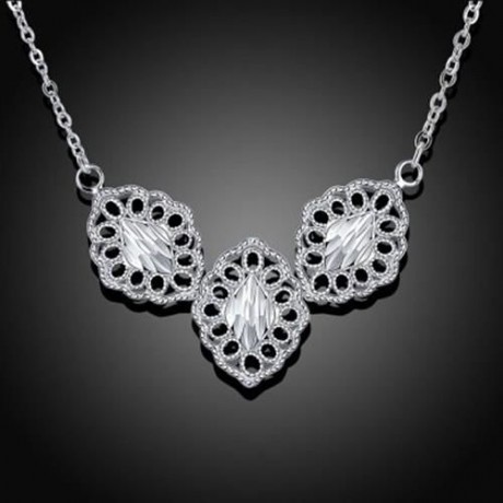 N759 NEW FASHION POPULAR CHAIN NECKLACE JEWELRY (SILVER)