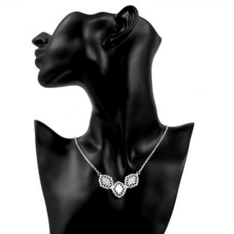 N759 NEW FASHION POPULAR CHAIN NECKLACE JEWELRY (SILVER)