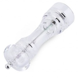 ARCYLIC MANUAL SALT PEPPER SEASONING MILL COOKING TOOLS (TRANSPARENT)