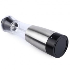 ELECTRIC SALT PEPPER SEASONING GRINDER COOKING TOOLS (SILVER)