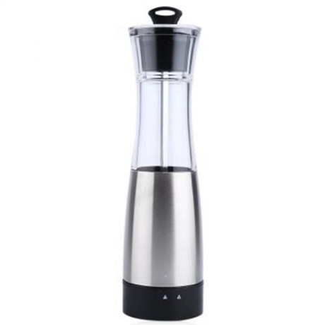 ELECTRIC SALT PEPPER SEASONING GRINDER COOKING TOOLS (SILVER)