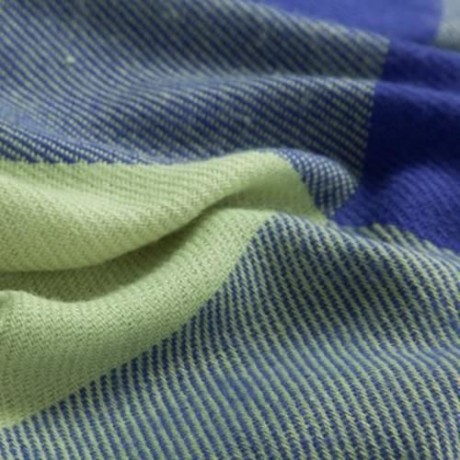 FASHION WOMEN WOOL WINTER SPAIN SCARF (BLUE AND GREEN)