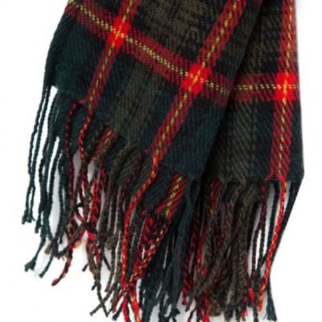 FASHION WOMEN WOOL WINTER SPAIN SCARF (FRINGE ORANGE)