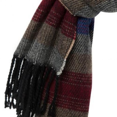 FASHION WOMEN WOOL WINTER SPAIN SCARF (STRIPE BLUE)