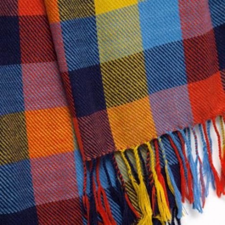 FASHION WOMEN WOOL WINTER SPAIN SCARF (SMALL COLOR GRID)
