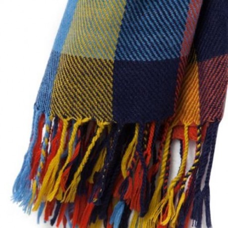 FASHION WOMEN WOOL WINTER SPAIN SCARF (SMALL COLOR GRID)