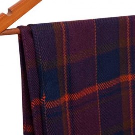 FASHION WOMEN WOOL WINTER SPAIN SCARF (PURPLE GRID)