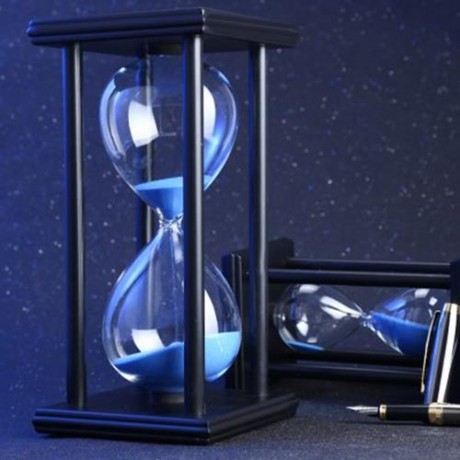 HOURGLASS SAND TIMER 60 MINUTES WOOD SAND TIMER FOR KITCHEN OFFICE SCHOOL DECORATIVE USE (