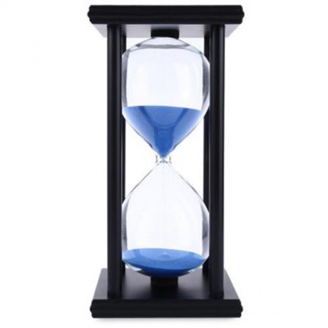 HOURGLASS SAND TIMER 60 MINUTES WOOD SAND TIMER FOR KITCHEN OFFICE SCHOOL DECORATIVE USE (