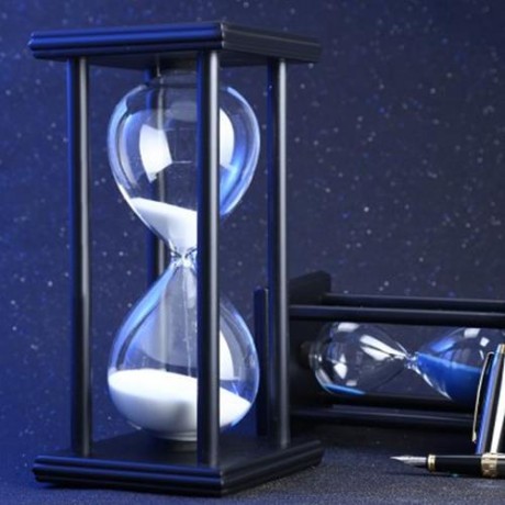 HOURGLASS SAND TIMER 60 MINUTES WOOD SAND TIMER FOR KITCHEN OFFICE SCHOOL DECORATIVE USE (