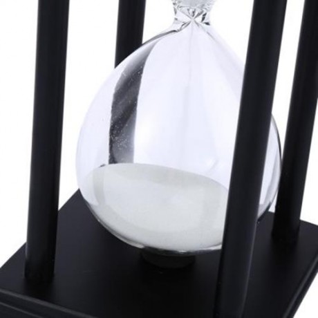 HOURGLASS SAND TIMER 60 MINUTES WOOD SAND TIMER FOR KITCHEN OFFICE SCHOOL DECORATIVE USE (