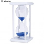 HOURGLASS SAND TIMER 60 MINUTES WOOD SAND TIMER FOR KITCHEN OFFICE SCHOOL DECORATIVE USE (