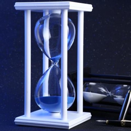 HOURGLASS SAND TIMER 60 MINUTES WOOD SAND TIMER FOR KITCHEN OFFICE SCHOOL DECORATIVE USE (