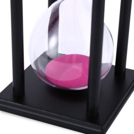 HOURGLASS SAND TIMER 45 MINUTES WOOD SAND TIMER FOR KITCHEN OFFICE SCHOOL DECORATIVE USE (