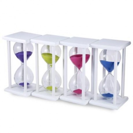 HOURGLASS SAND TIMER 45 MINUTES WOOD SAND TIMER FOR KITCHEN OFFICE SCHOOL DECORATIVE USE (