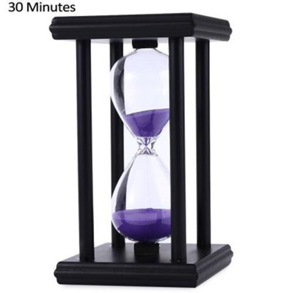 HOURGLASS SAND TIMER 30 MINUTES WOOD SAND TIMER FOR KITCHEN OFFICE SCHOOL DECORATIVE USE ( HOURGLASS SAND TIMER 30 MINUTES WOOD SAND TIMER FOR KITCHEN OFFICE SCHOOL DECORATIVE USE (