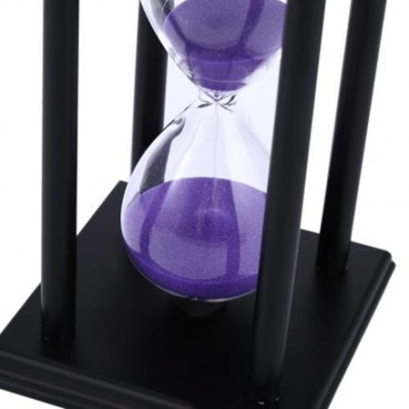 HOURGLASS SAND TIMER 30 MINUTES WOOD SAND TIMER FOR KITCHEN OFFICE SCHOOL DECORATIVE USE (