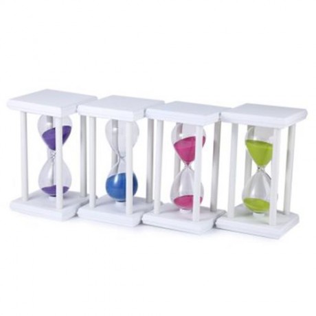 HOURGLASS SAND TIMER 30 MINUTES WOOD SAND TIMER FOR KITCHEN OFFICE SCHOOL DECORATIVE USE (
