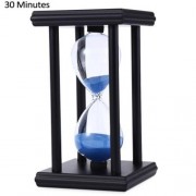 HOURGLASS SAND TIMER 30 MINUTES WOOD SAND TIMER FOR KITCHEN OFFICE SCHOOL DECORATIVE USE (