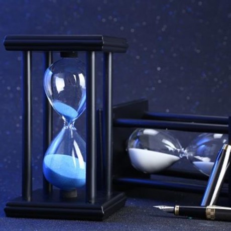 HOURGLASS SAND TIMER 30 MINUTES WOOD SAND TIMER FOR KITCHEN OFFICE SCHOOL DECORATIVE USE (