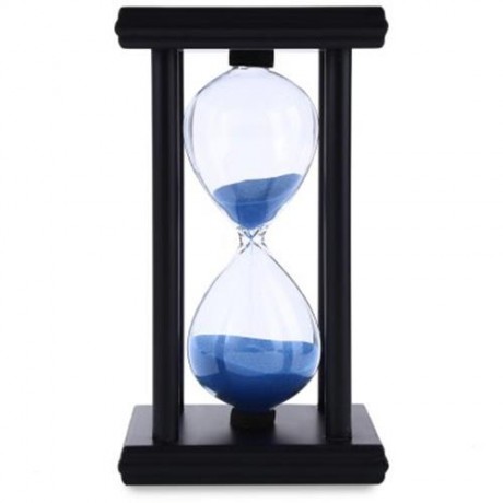 HOURGLASS SAND TIMER 30 MINUTES WOOD SAND TIMER FOR KITCHEN OFFICE SCHOOL DECORATIVE USE (