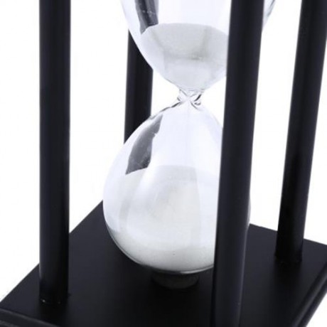 HOURGLASS SAND TIMER 30 MINUTES WOOD SAND TIMER FOR KITCHEN OFFICE SCHOOL DECORATIVE USE (