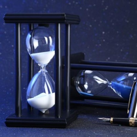 HOURGLASS SAND TIMER 30 MINUTES WOOD SAND TIMER FOR KITCHEN OFFICE SCHOOL DECORATIVE USE (