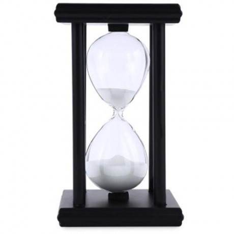HOURGLASS SAND TIMER 30 MINUTES WOOD SAND TIMER FOR KITCHEN OFFICE SCHOOL DECORATIVE USE (
