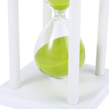 HOURGLASS SAND TIMER 30 MINUTES WOOD SAND TIMER FOR KITCHEN OFFICE SCHOOL DECORATIVE USE (