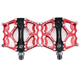 2 PCS SETSAIL 013 MOUNTAIN BIKE PEDALS SUITABLE FOR FIXED GEAR BICYCLE (RED)