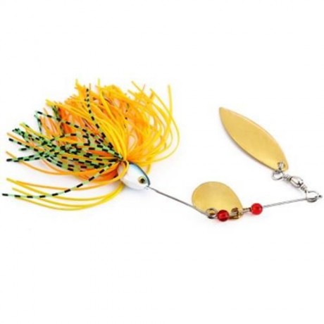 6 PCS FISHING LURE SPINNER BUZZ BAIT FOR BASS CRANK (COLORMIX)