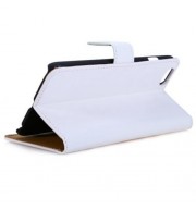 MAGNETIC SNAP FLIP LEATHER STAND COVER WALLET CASE FOR IPHONE 6 PLUS / 6S PLUS (WHITE)