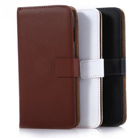 MAGNETIC SNAP FLIP LEATHER STAND COVER WALLET CASE FOR IPHONE 6 PLUS / 6S PLUS (WHITE)