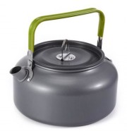 ALUMINUM 1.2L CAMPING HOME KETTLE COFFEE POT WITH MESH BAG (GRAY)
