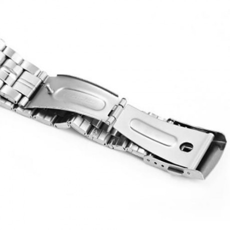 WINNER W034 AUTOMATIC MECHANICAL MOVEMENT HOLLOW OUT MEN WATCH WITH STAINLESS STEEL BAND (
