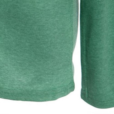 HAN EDITION ROUND COLLAR LONG SLEEVE SOLID COLOR CHILD UNISEX T-SHIRT (BLACKISH GREEN)