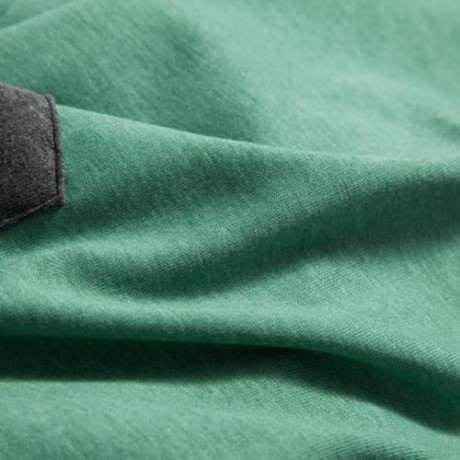 HAN EDITION ROUND COLLAR LONG SLEEVE SOLID COLOR CHILD UNISEX T-SHIRT (BLACKISH GREEN)