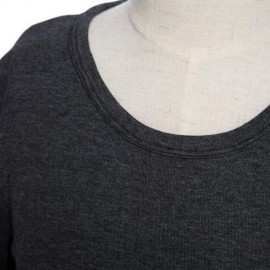 HAN EDITION ROUND COLLAR LONG SLEEVE SOLID COLOR CHILD UNISEX T-SHIRT (BLACK GREY)