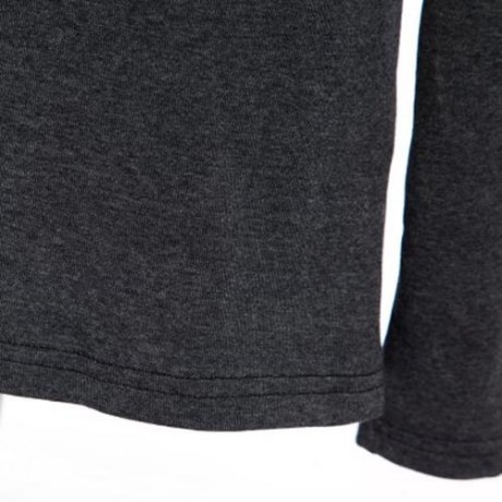 HAN EDITION ROUND COLLAR LONG SLEEVE SOLID COLOR CHILD UNISEX T-SHIRT (BLACK GREY)