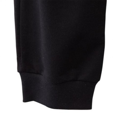 NOVELTY SOLID COLOR CARTOON PRINT BACK POCKET ELASTIC WAIST BOYS HAREM PANTS (BLACK)