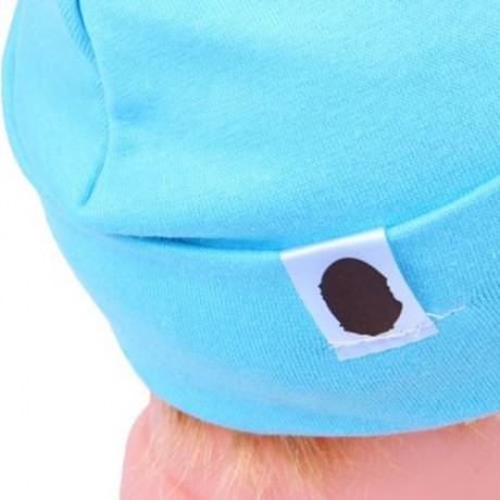 HAN EDITION PURE COLOR COTTON BEANIE HAT FOR BABIES (AZURE)