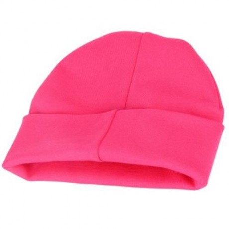 HAN EDITION PURE COLOR COTTON BEANIE HAT FOR BABIES (ROSE)