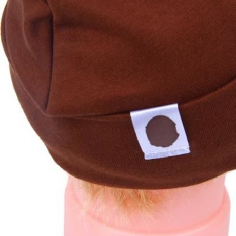 HAN EDITION PURE COLOR COTTON BEANIE HAT FOR BABIES (KHAKI)