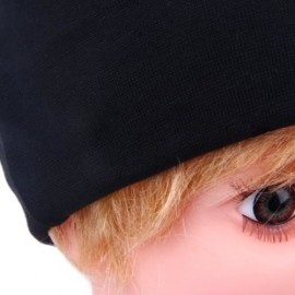 HAN EDITION PURE COLOR COTTON BEANIE HAT FOR BABIES (BLACK)