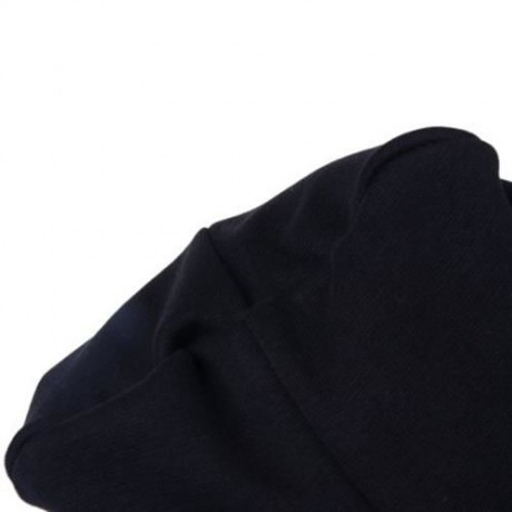 HAN EDITION PURE COLOR COTTON BEANIE HAT FOR BABIES (BLACK)