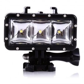2.8W 300LM WATERPROOF LED FLASH LIGHT STROBE LAMP (BLACK)