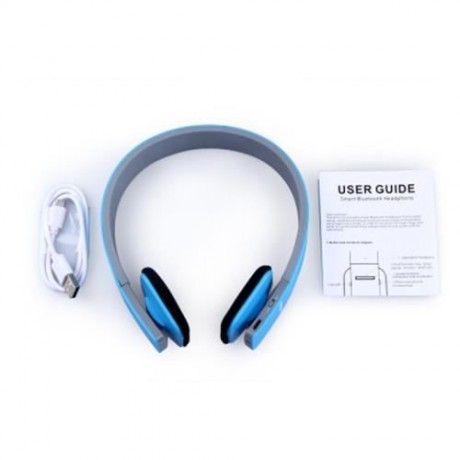AEC BQ618 SMART BLUETOOTH 4.0 HEADSET WIRELESS HEADPHONE EARPHONE (BLUE)